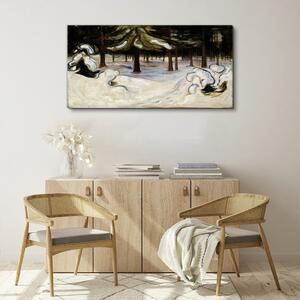 Obraz na plátně Obraz na plátně Zima v lesní munch
