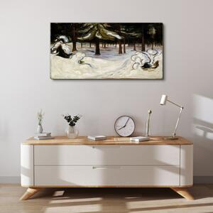 Obraz na plátně Obraz na plátně Zima v lesní munch