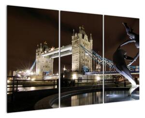 Noční Tower Bridge - obraz (120x80cm)