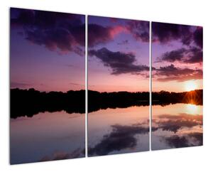 Západ slunce na vodě - obraz na stěnu (120x80cm)