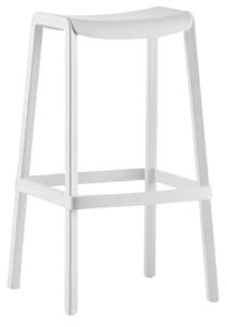 Pedrali Bílá plastová barová židle Dome 267 65 cm
