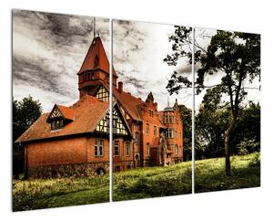 Cihlový dům - obraz (120x80cm)