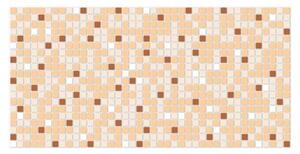 Obkladové panely 3D PVC TP10014026, rozměr 955 x 480 mm, mozaika hnědá, GRACE