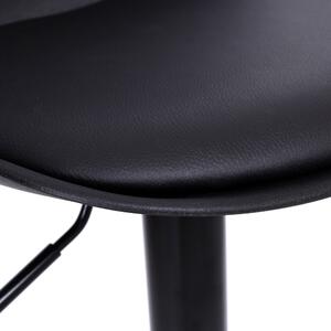 ViaDomo Via Domo - Barová židle Con - černá - 38x103x33 cm