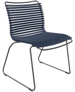Tmavě modrá plastová zahradní židle HOUE Click