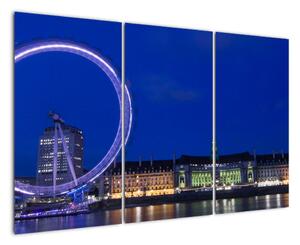 Noční Londýnské oko - obrazy (120x80cm)