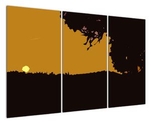 Západ slunce - obraz do bytu (120x80cm)