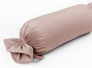 Biante Sametový polštář válec bonbon Velvet Premium SVP-043 Pudrově růžový 15x40 cm
