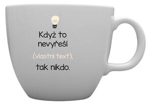 Personalizovaný MEGA XXL keramický hrnek 1 000 ml - když to nezvládne … tak nikdo