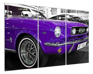 Fialové auto - obraz (120x80cm)
