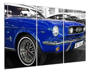 Modré auto - obraz (120x80cm)