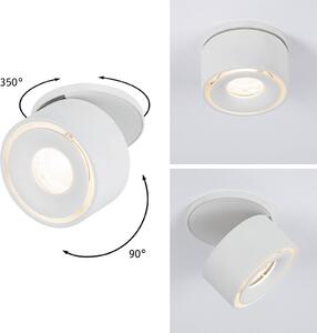 Paulmann Spircle LED podhledové světlo bílá matná, Bílá / opál, Obývací pokoj / jídelna, Hliník, Moderní, Zapuštěné kulaté