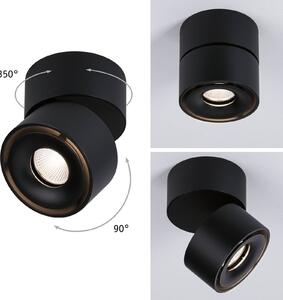 Paulmann Spircle LED reflektor černá matná, Černá, Obývací pokoj / jídelna, Hliník, Moderní
