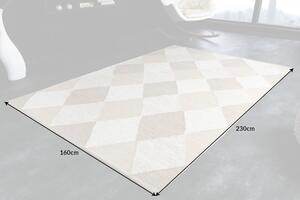 Designový koberec Sadiya 230 x 160 cm béžovo-hnědý - bavlna
