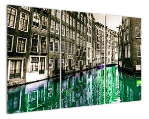 Obraz ulice Amsterdamu (120x80cm)