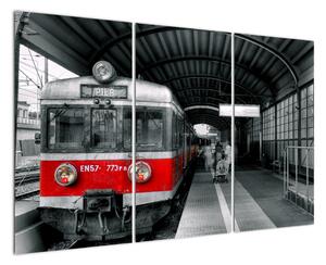 Historický vlak - obraz na stěnu (120x80cm)