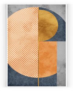 Plakát / Obraz Cube S okrajem Pololesklý saténový papír A4 - 21 x 29,7 cm