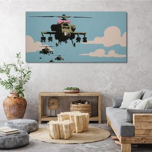 Obraz na plátně Obraz na plátně Banksy Helicopter