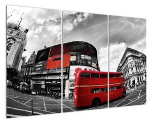 Červený autobus v Londýně - obraz (120x80cm)