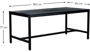 Jídelní stůl z mangového dřeva Raw, 180 x 90 cm