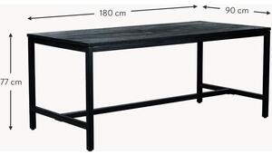 Jídelní stůl z mangového dřeva Raw, 180 x 90 cm