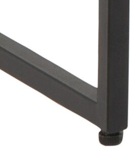 Scandi Černý kovový pracovní stůl Renna 110 x 45 cm