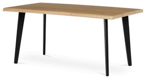 Jídelní stůl HT-F4416 OAK divoký dub / černý