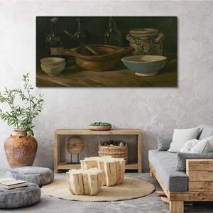 Obraz na plátně Obraz na plátně Keramika láhev van Gogh