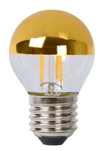 Diolamp LED retro žárovka Ball 4W Filament zlatý vrchlík