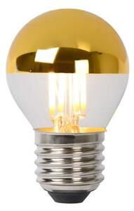 Diolamp LED retro žárovka Ball 4W Filament zlatý vrchlík