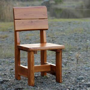 KULHÁNEK Rustikální dubová židle Odstín nátěru: olej - bezbarvý