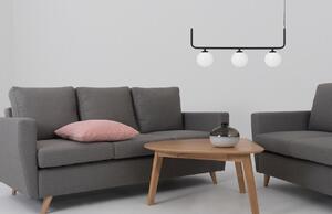 Nordic Design Černé kovové závěsné světlo Cattus 3