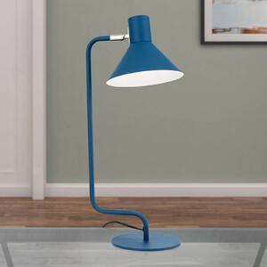 Stolní lampa Viktoria, nastavitelná hlava modrá