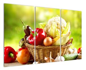 Koš se zeleninou - obraz (120x80cm)