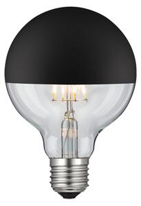 Diolamp LED retro žárovka GLOBE G95 6W Filament černý vrchlík