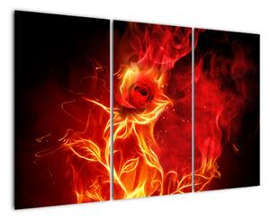 Abstraktní oheň - obraz (120x80cm)