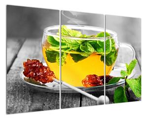Fotka šálku s čajem - obraz (120x80cm)