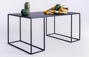 Nordic Design Černý kovový konferenční stolek Kennedy 100 x 60 cm