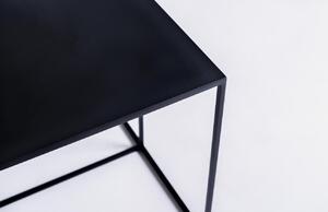 Nordic Design Černý kovový konferenční stolek Kennedy 50 x 50 cm