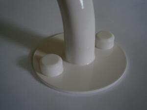 Lomené madlo sprchové invalidní PRAVÉ BÍLÉ PREMIUM domadlo šířka š: 50 cm, výška v: 50 cm
