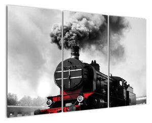 Historická lokomotiva - obraz (120x80cm)