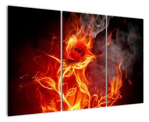 Obraz abstraktního ohně (120x80cm)