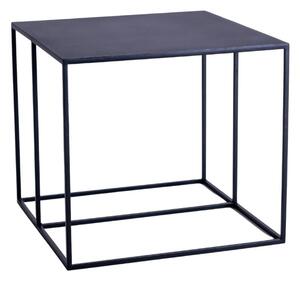 Nordic Design Černý kovový konferenční stolek Kennedy 50 x 50 cm