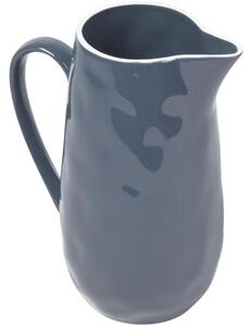 Tmavě modrý porcelánový džbán na mléko Kave Home Pontis 2 l