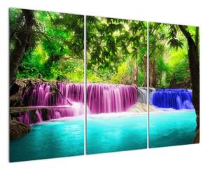 Abstraktní obraz vodopádů (120x80cm)