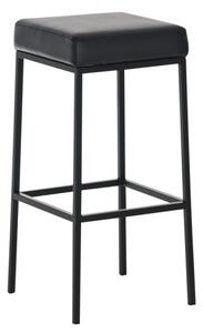 Barová stolička Joel, výška 80 cm, černá-černá