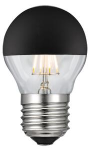 Diolamp LED retro žárovka Ball 4W Filament černý vrchlík