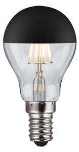 Diolamp LED retro žárovka Ball 4W Filament černý vrchlík E14