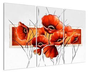 Obraz vlčích máků (120x80cm)