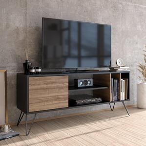 TV stolek/skříňka Mistique 140 (ořech + černá)